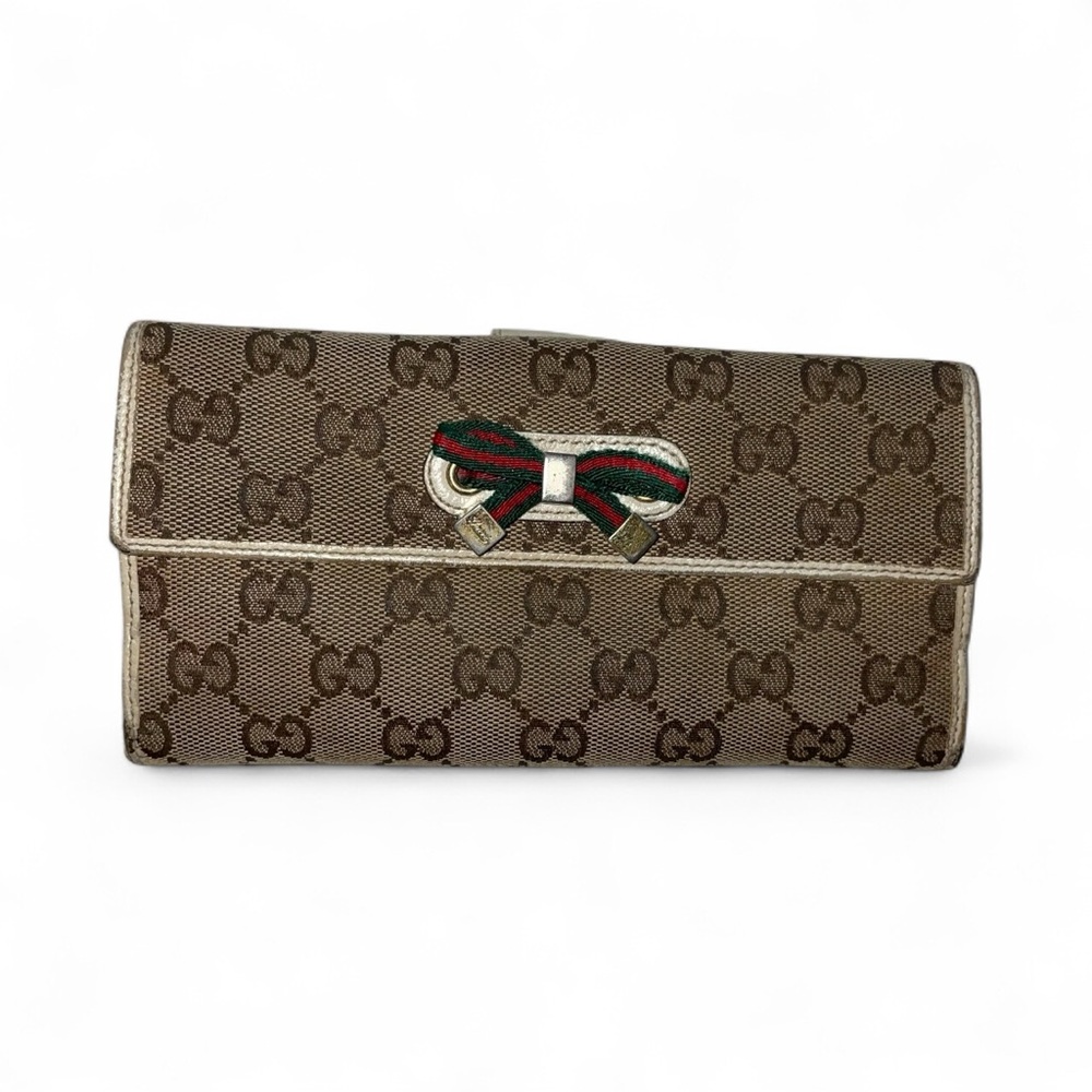 Gucci Princy‎ Bifold Cream and Tan Wallet - Picture 13 of 13